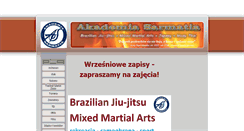 Desktop Screenshot of akademiasarmatia.com